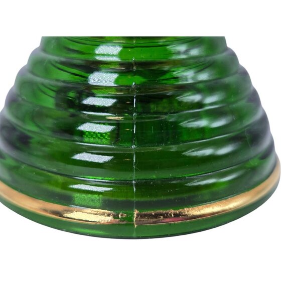 Vintage German Music Box Wine Goblet with Floral Design and Swiss Movement - Picture 8 of 9